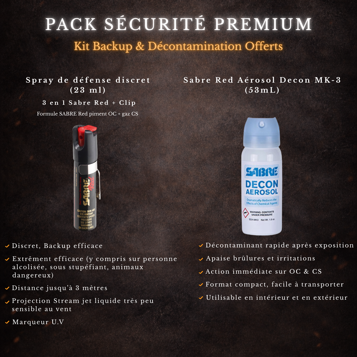 Pack EDC Sécurité (Copie) Fenix / Sabre Red