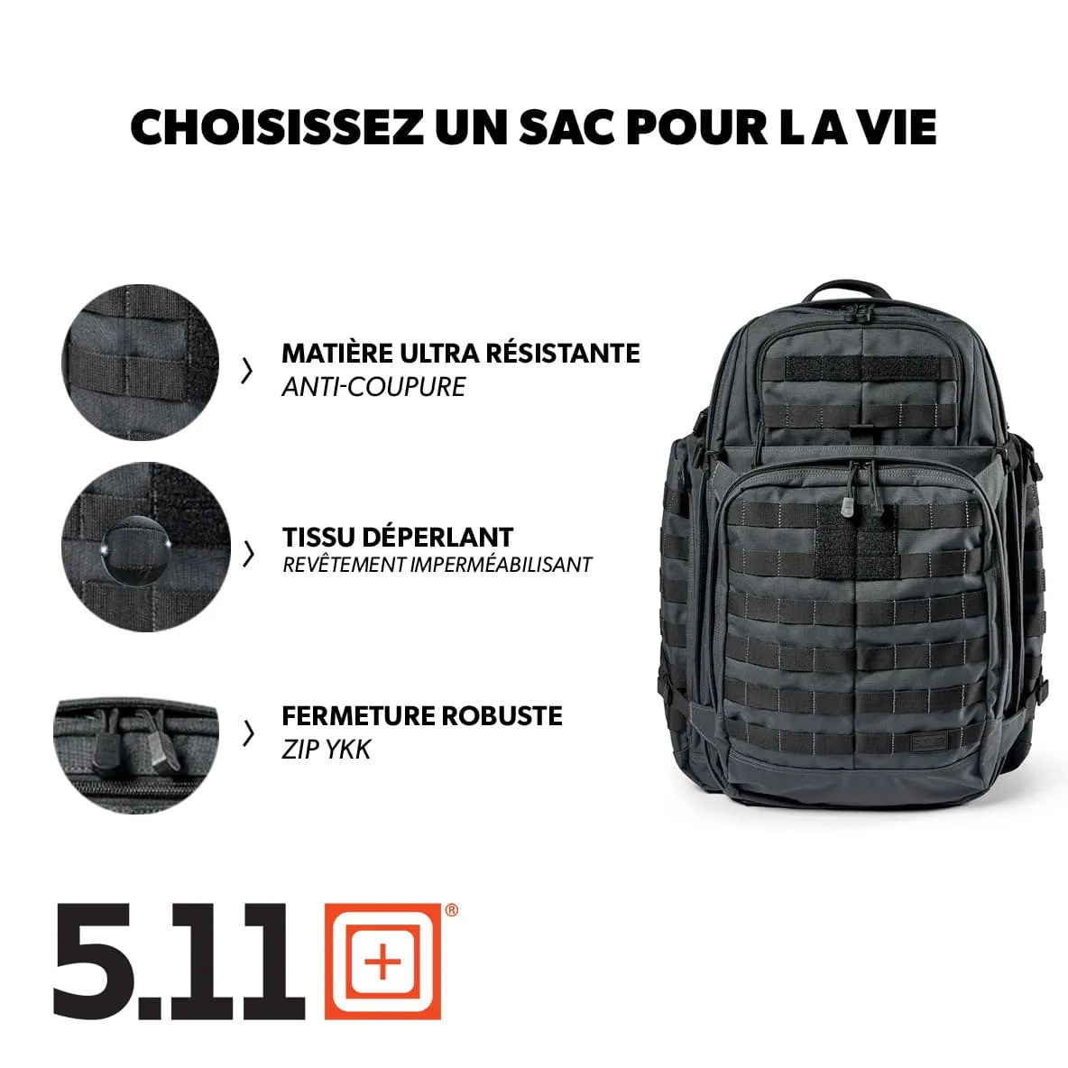 Sac à Dos 5.11 RUSH 72 2.0 – 55 L 5.11 Tactical