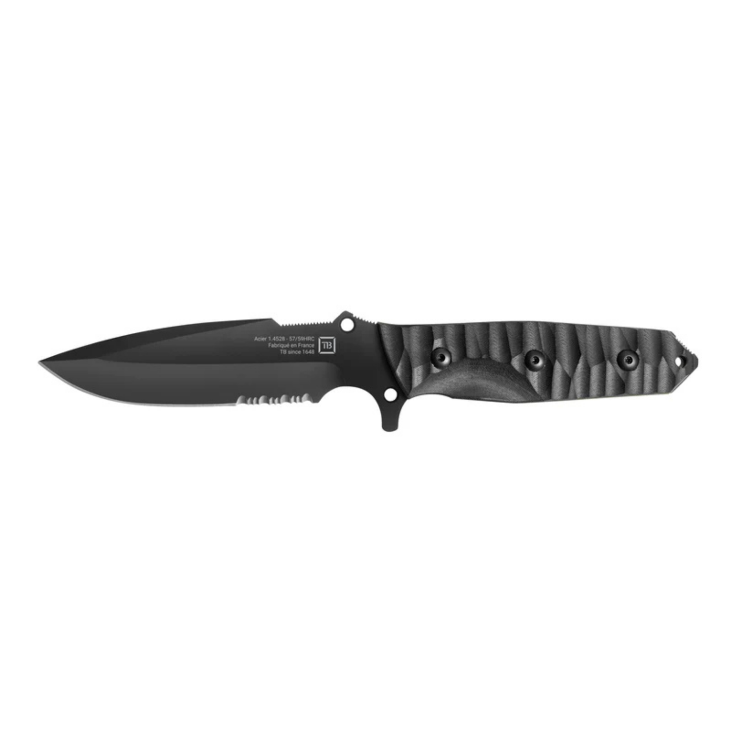 Couteau Maraudeur TB Outdoor – lame mixte TB OUDOOR