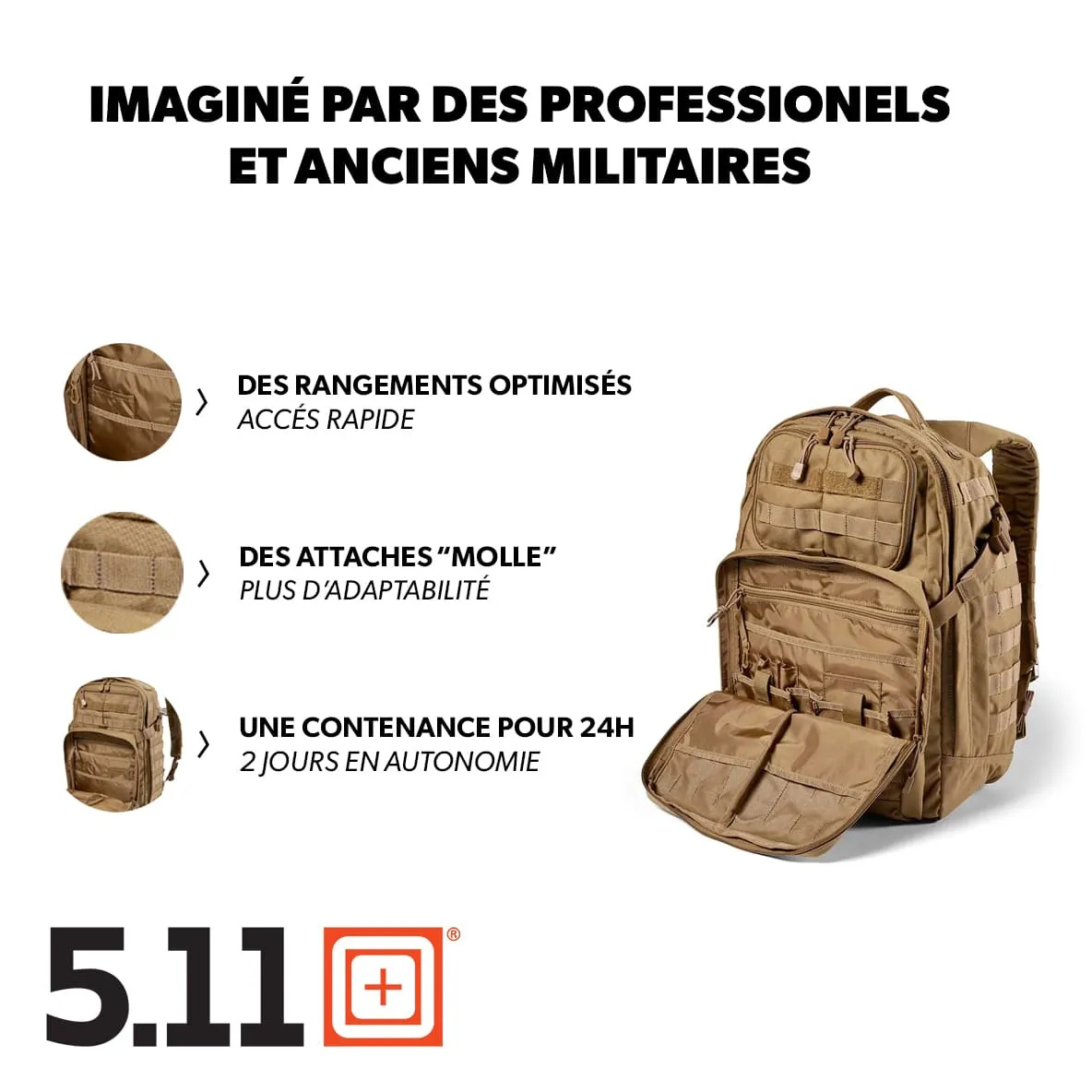 Sac à Dos 5.11 RUSH 24 2.0 – 37 L 5.11 Tactical