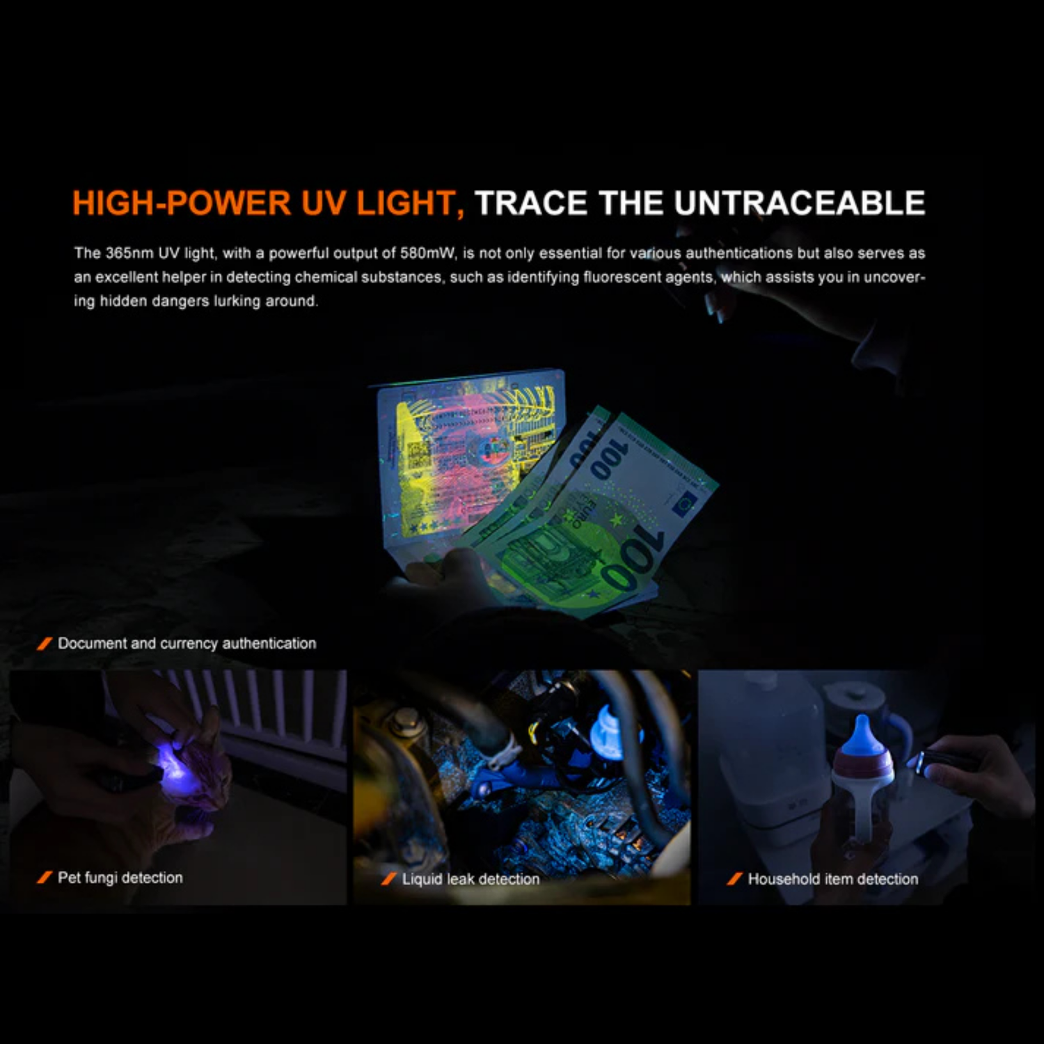 Lampe EDC FENIX E06R – 700 lumens rechargeable FENIX