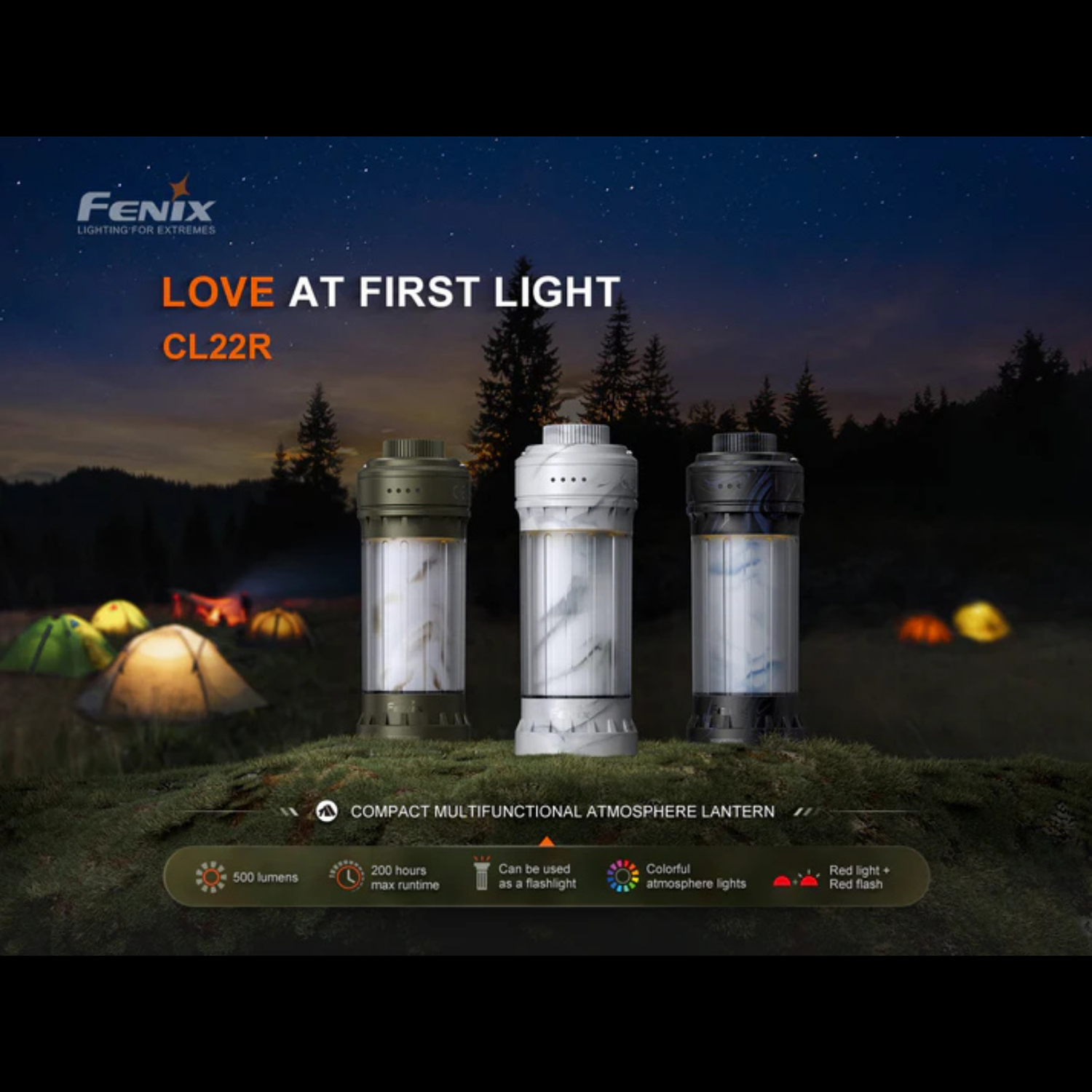 Lanterne FENIX CL22R – 500 lumens rechargeable FENIX