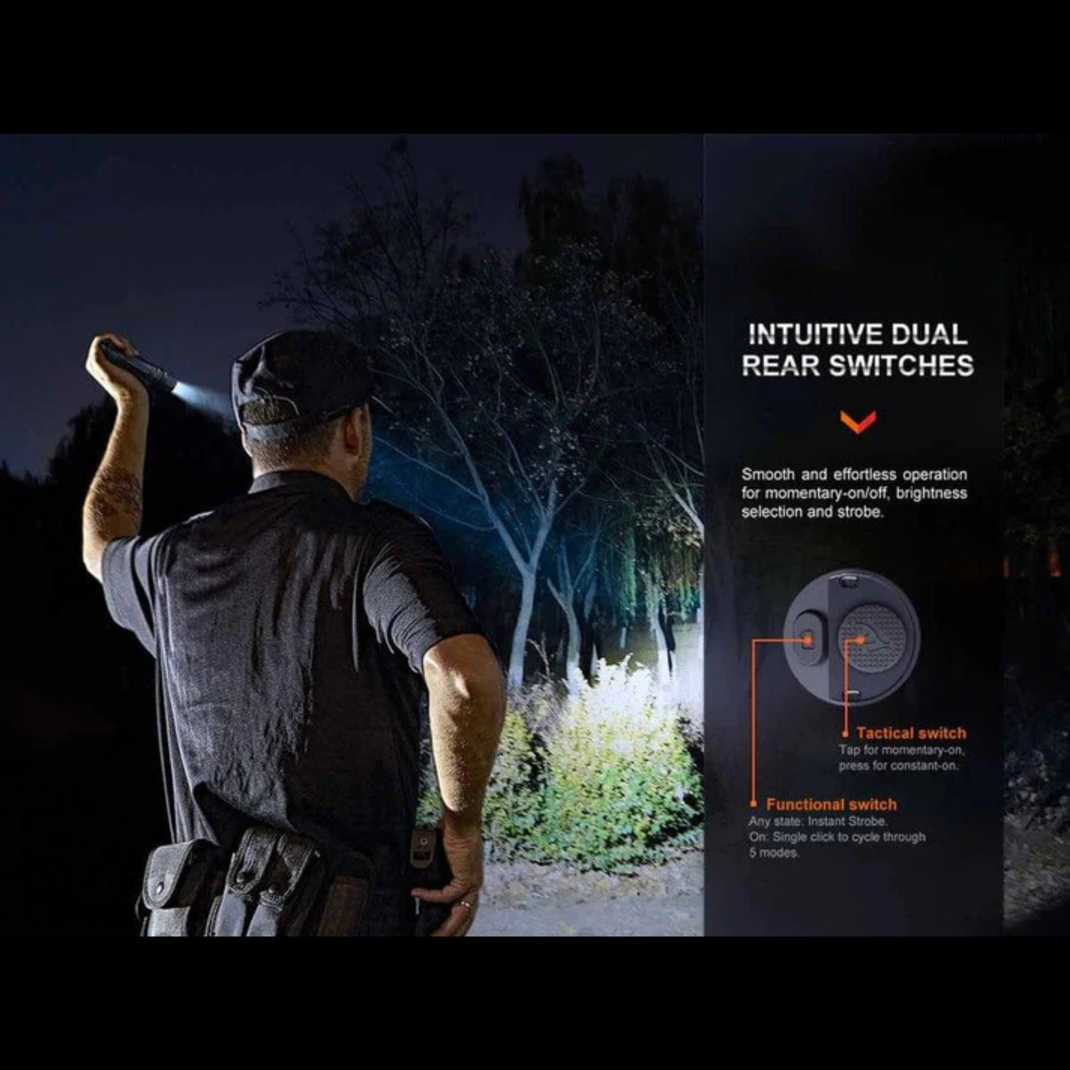Lampe tactique FENIX PD36R PRO – 2800 lumens rechargeable FENIX