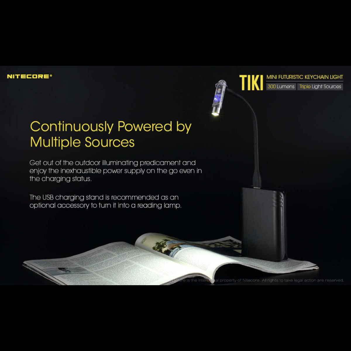 Lampe porte-clés NITECORE TIKI – 300 lumens NITECORE