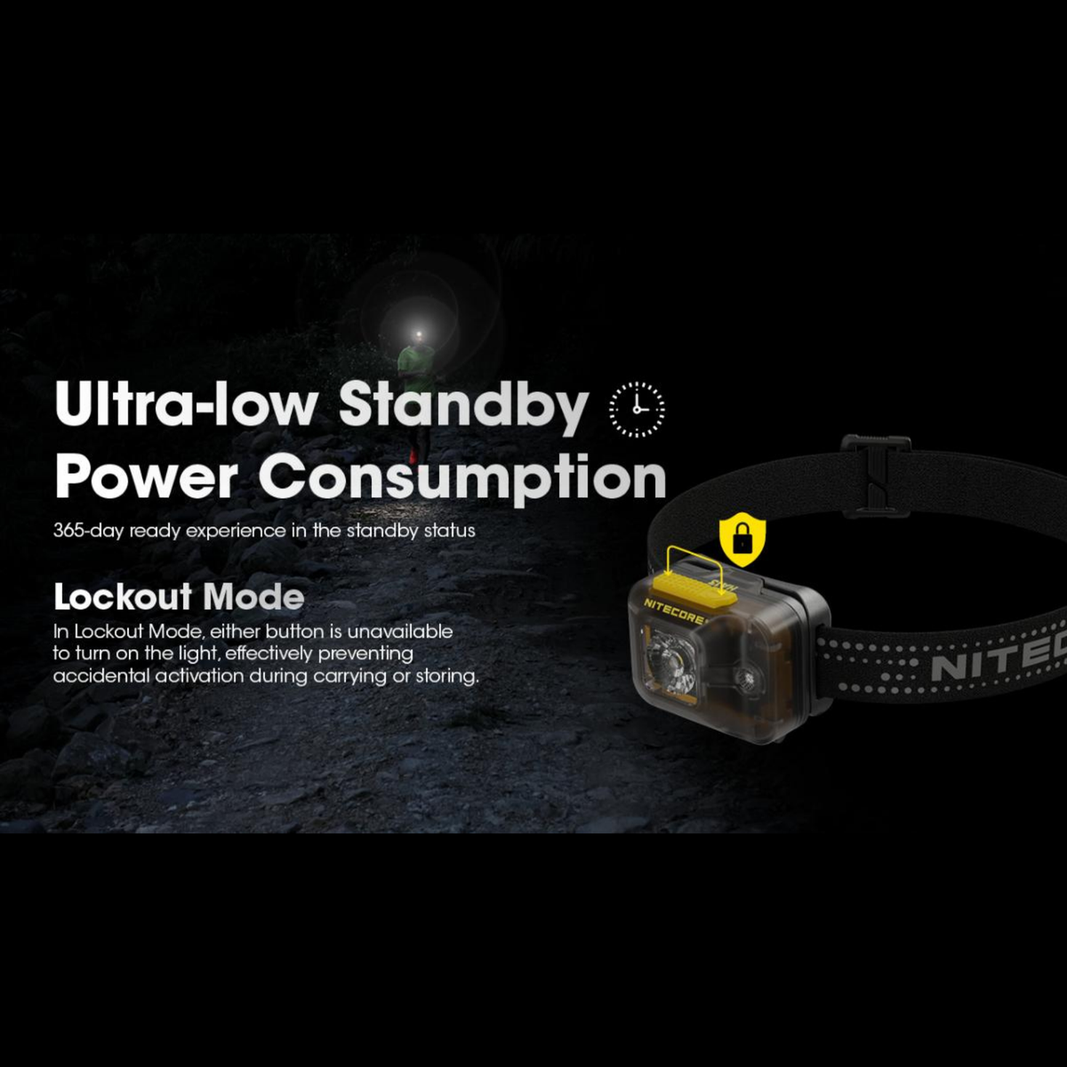 Lampe frontale NITECORE HA13 – 350 lumens – Lumière rouge NITECORE
