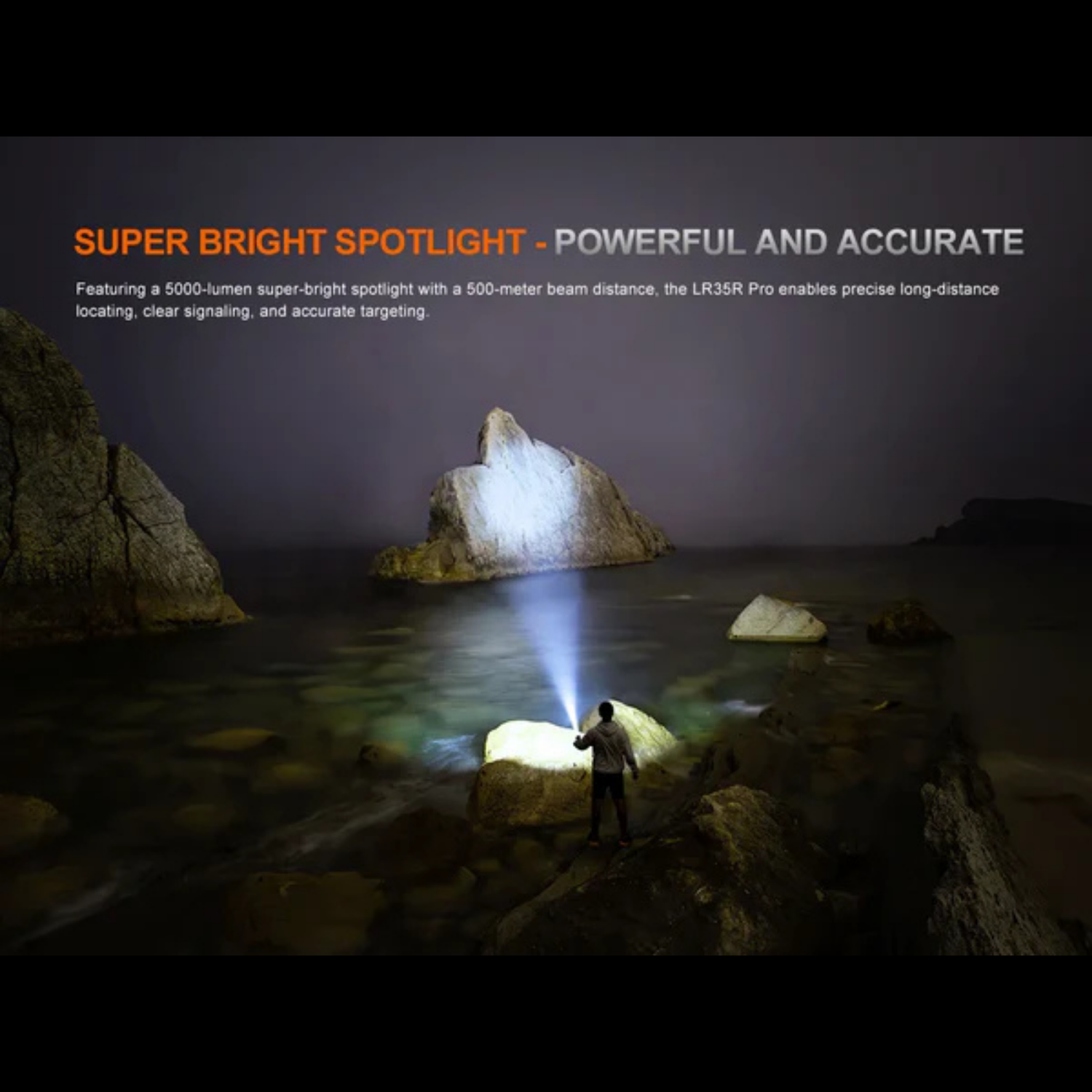 Lampe de recherche FENIX LR35R PRO– 10 000 lumens rechargeable FENIX