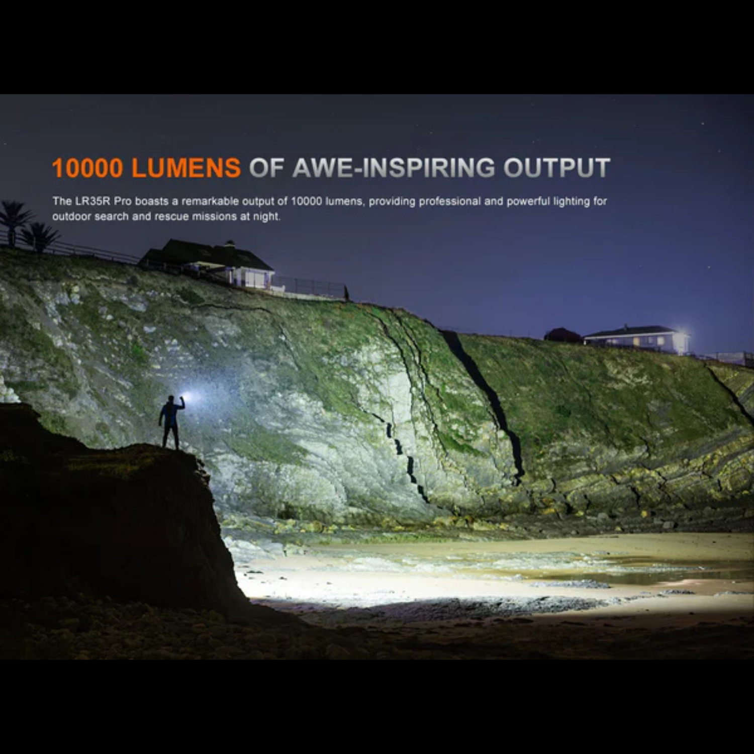 Lampe de recherche FENIX LR35R PRO– 10 000 lumens rechargeable FENIX