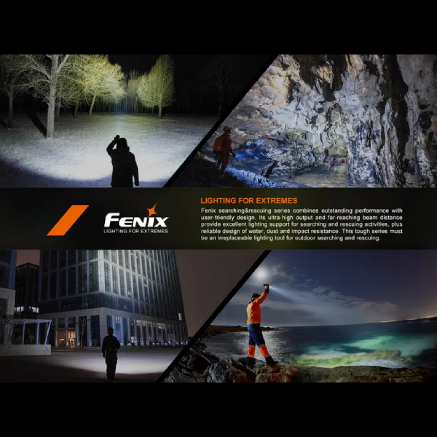Lampe de recherche FENIX LR35R PRO– 10 000 lumens rechargeable FENIX