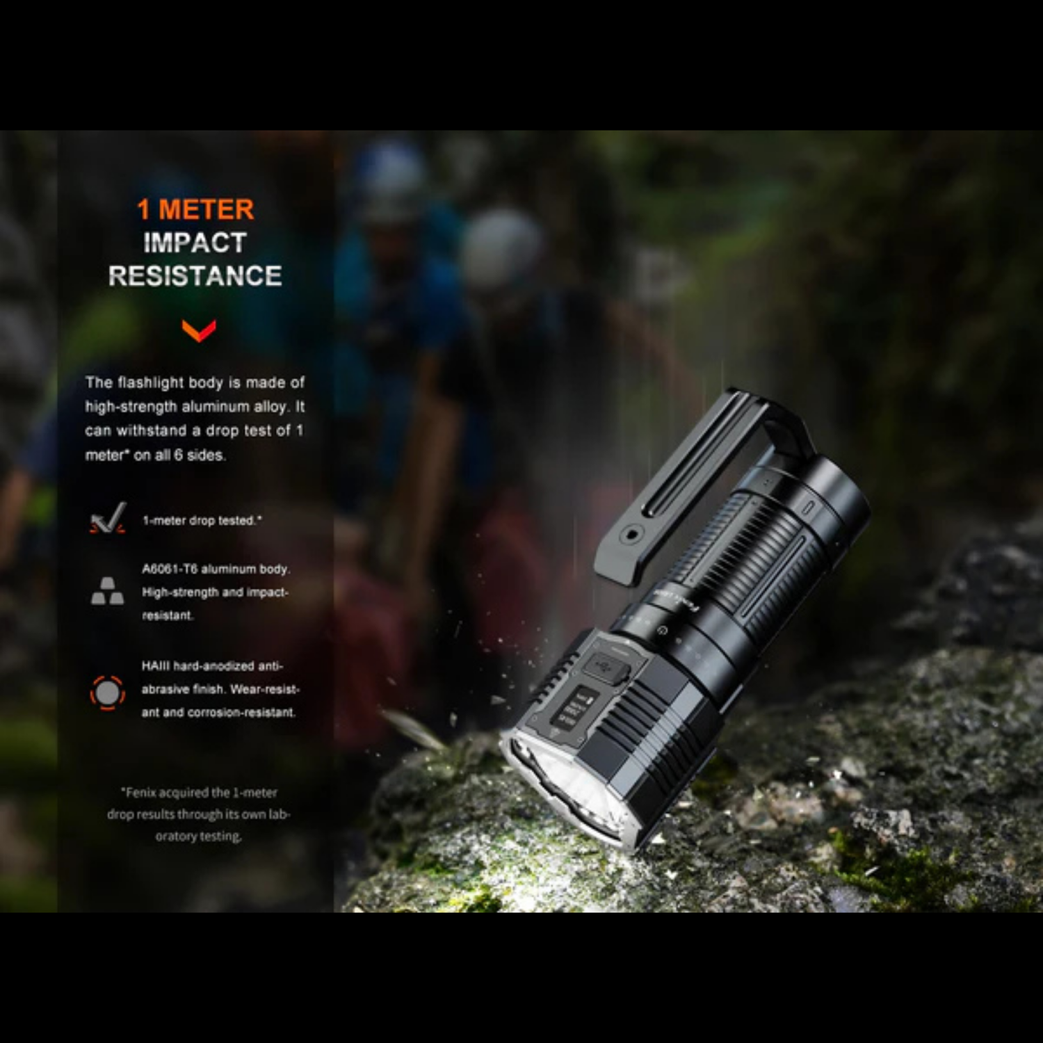 Lampe de recherche FENIX LR60R – 21 000 lumens rechargeable FENIX