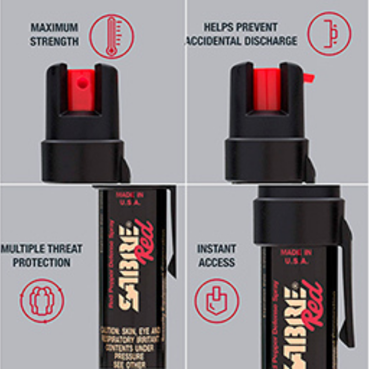 Spray au Poivre OC SABRE RED Pocket Clip – 23.7 ml SABRE RED