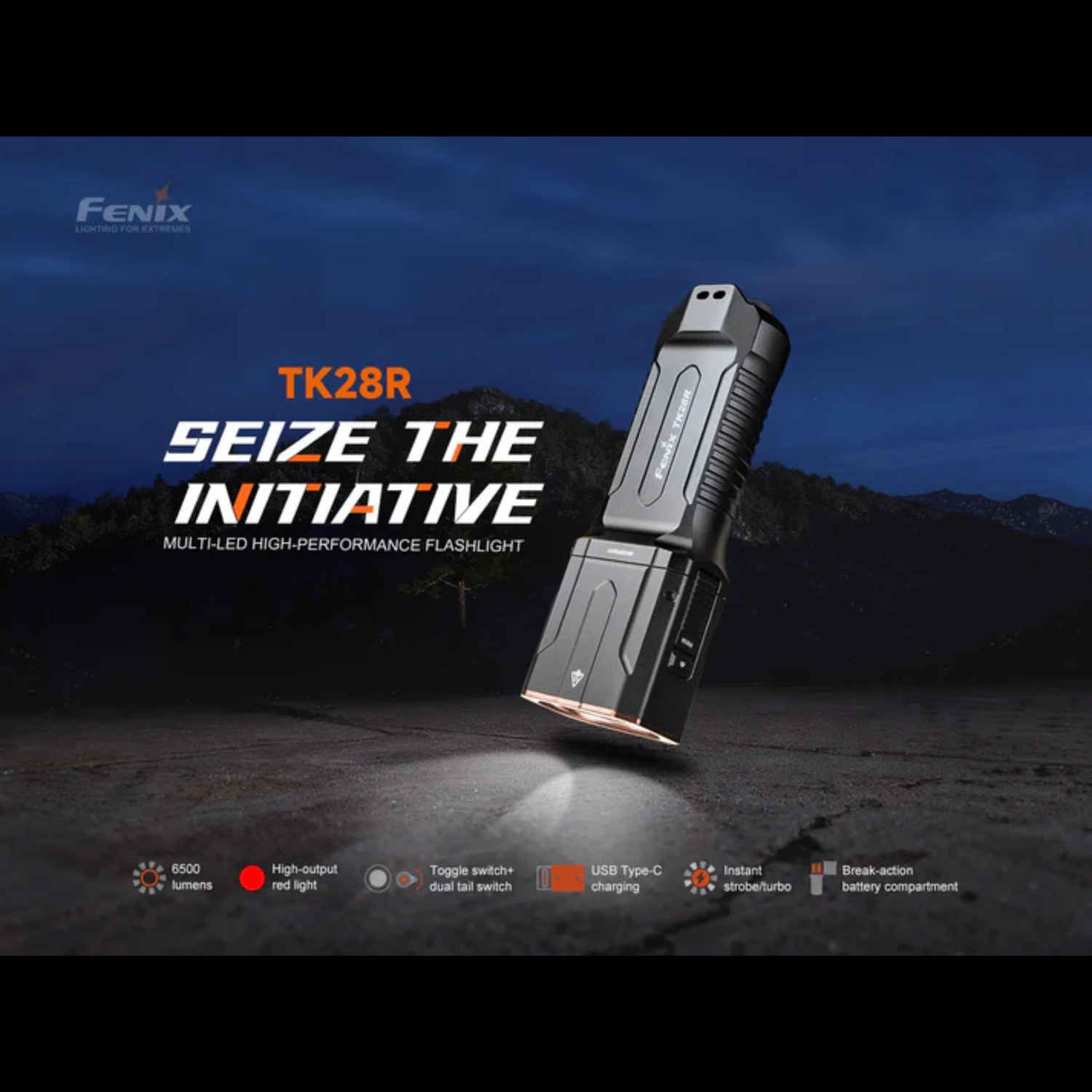 Lampe tactique FENIX TK25R – 3600 lumens rechargeable (Copie) FENIX