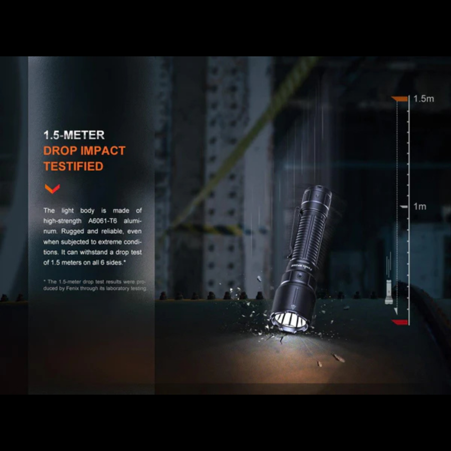 Lampe Tactique FENIX WF26R – 3000 lumens rechargeable FENIX
