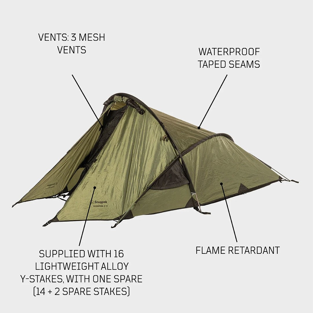 Tente Scorpion 2 IX WGTE Snugpak 2 Places SNUGPAK