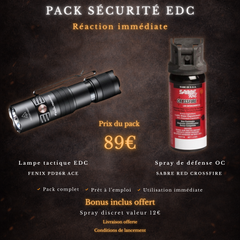 Pack EDC Sécurité Fenix / Sabre Red