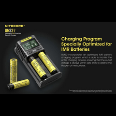 Chargeur rapide NITECORE UMS2 – 2 ports NITECORE