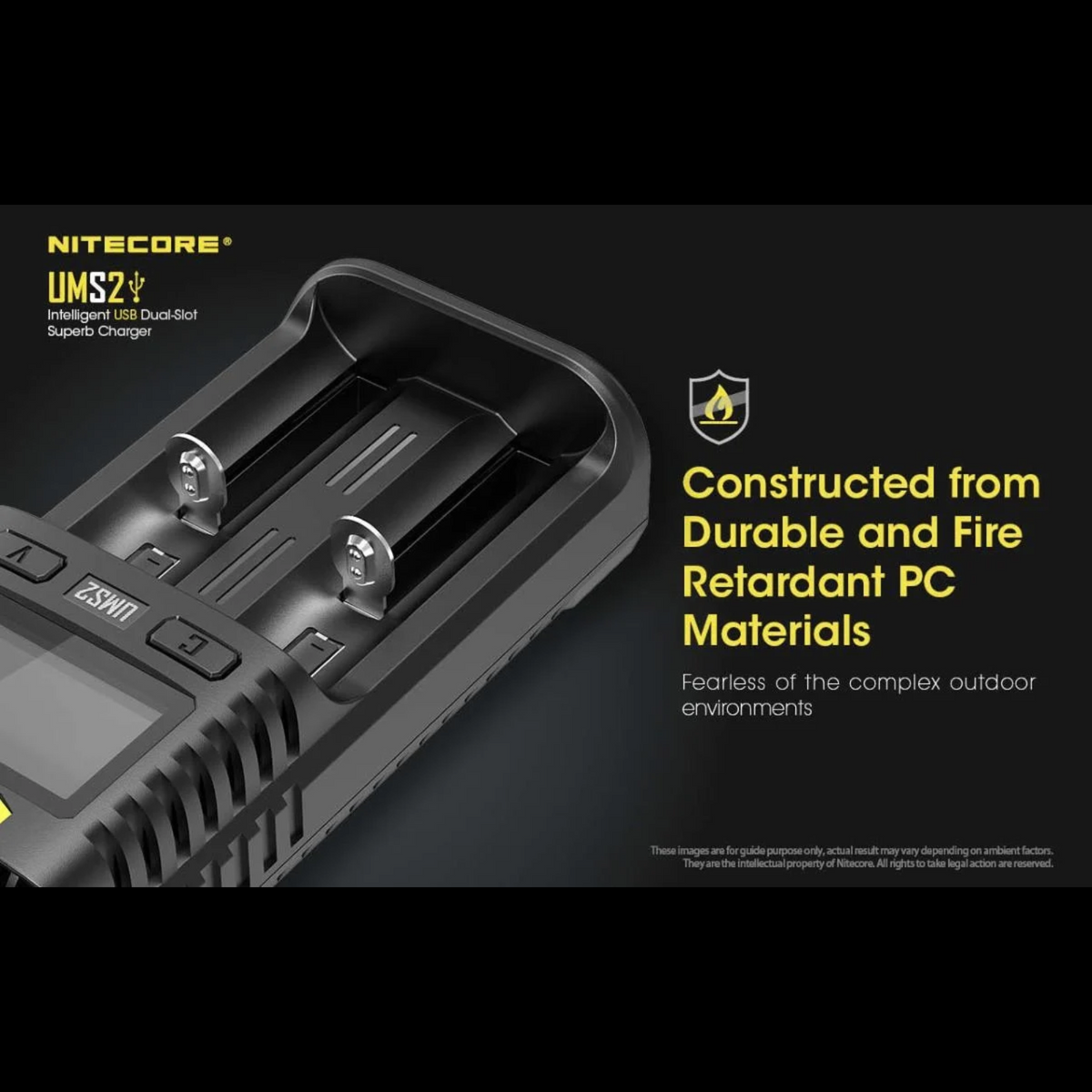 Chargeur rapide NITECORE UMS2 – 2 ports NITECORE
