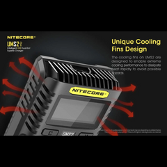Chargeur rapide NITECORE UMS2 – 2 ports NITECORE