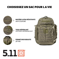 Sac à Dos 5.11 RUSH 72 2.0 – 55 L 5.11 Tactical