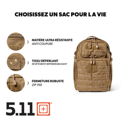 Sac à Dos 5.11 RUSH 24 2.0 – 37 L 5.11 Tactical