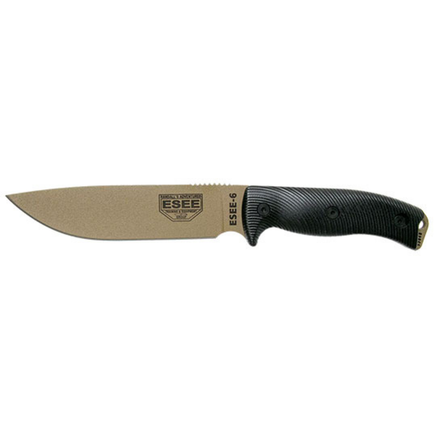 Couteau ESEE-6 Dark Earth – lame lisse – 3D G10 ESEE