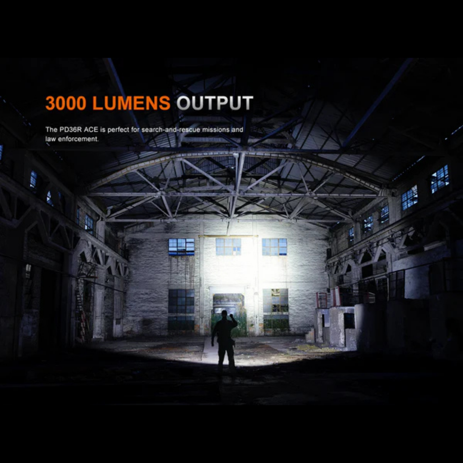 Lampe tactique FENIX PD36R ACE – 3000 lumens rechargeable FENIX