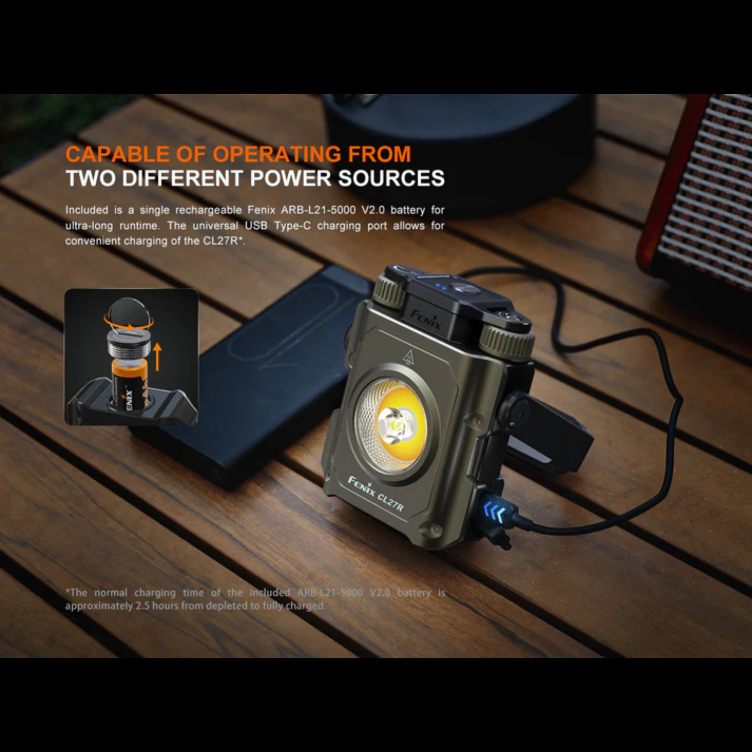 Lanterne FENIX CL27R – 1600 lumens rechargeable FENIX