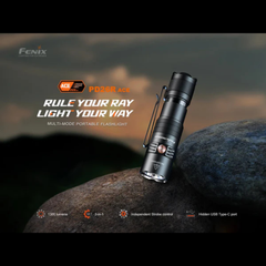 Lampe tactique FENIX PD26R ACE – 1300 lumens rechargeable FENIX