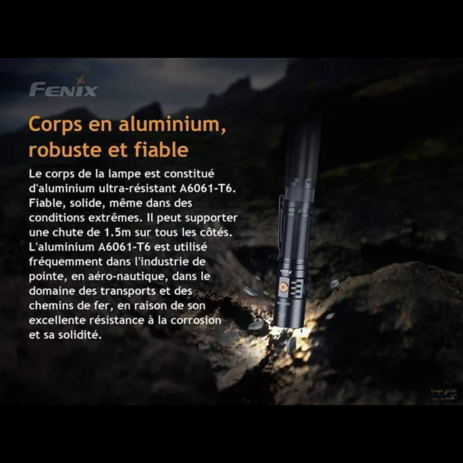 Lampe Tactique FENIX LD32 UVC – 1200 lumens rechargeable FENIX