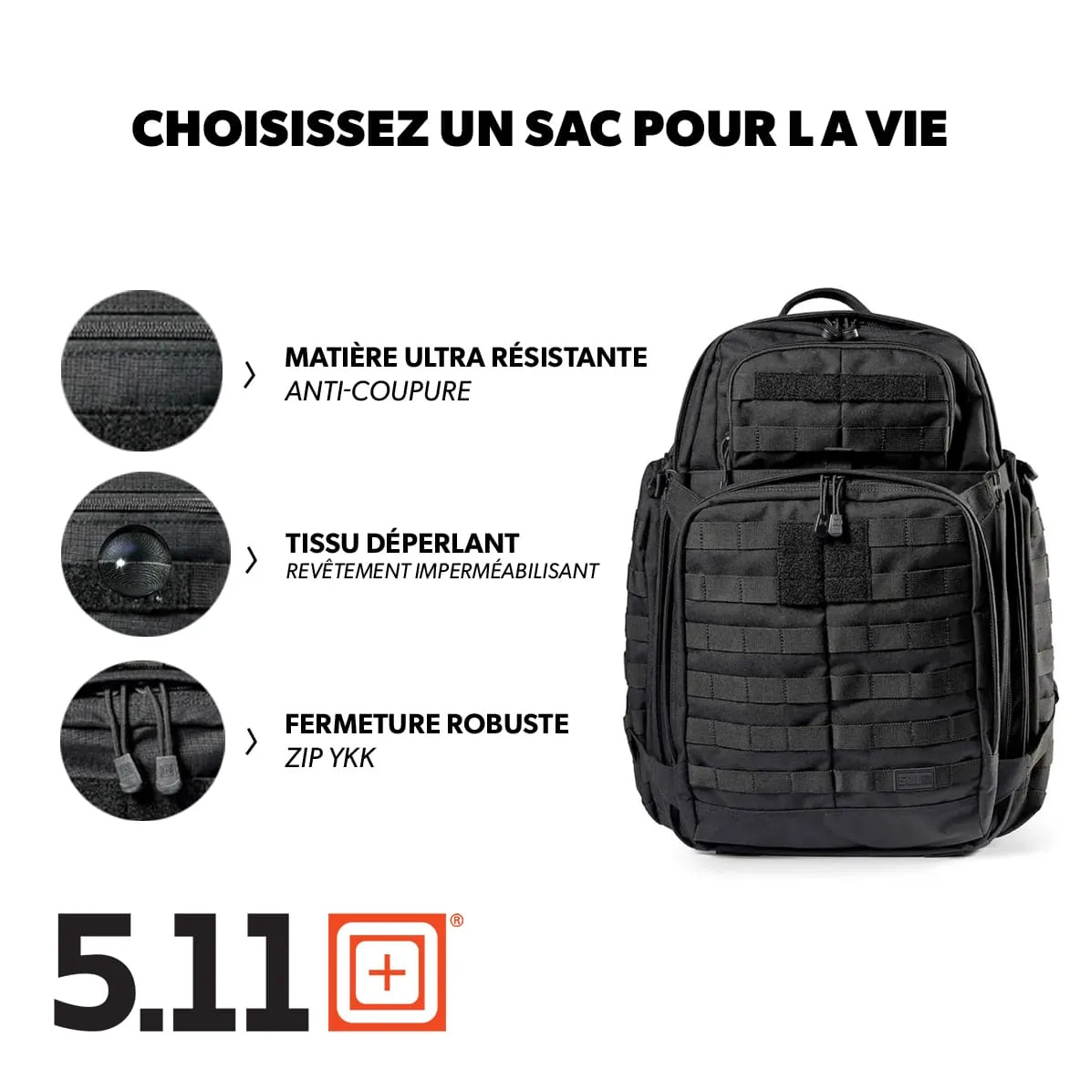 Sac à Dos 5.11 RUSH 72 2.0 – 55 L 5.11 Tactical