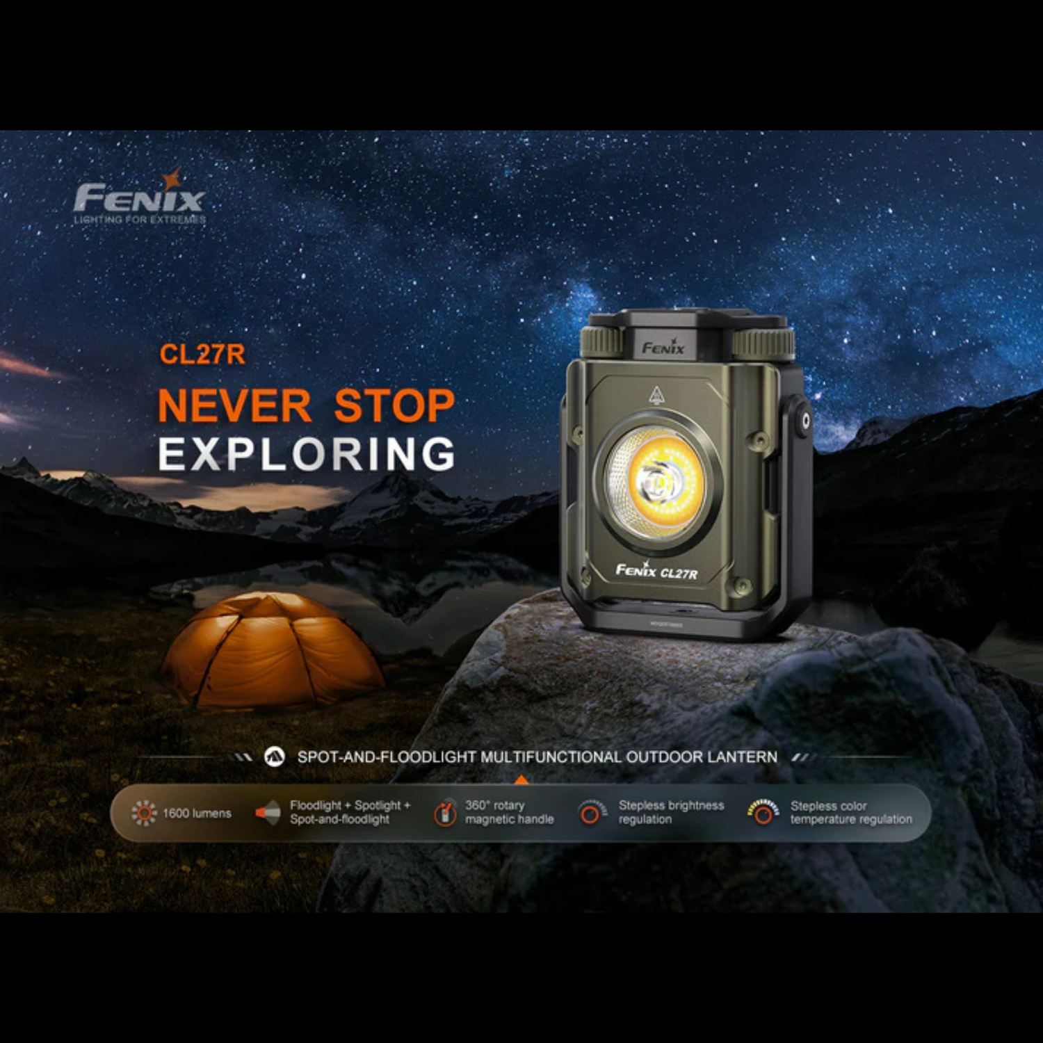 Lanterne FENIX CL27R – 1600 lumens rechargeable FENIX