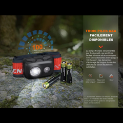 Lampe frontale FENIX HL16 – 450 lumens FENIX