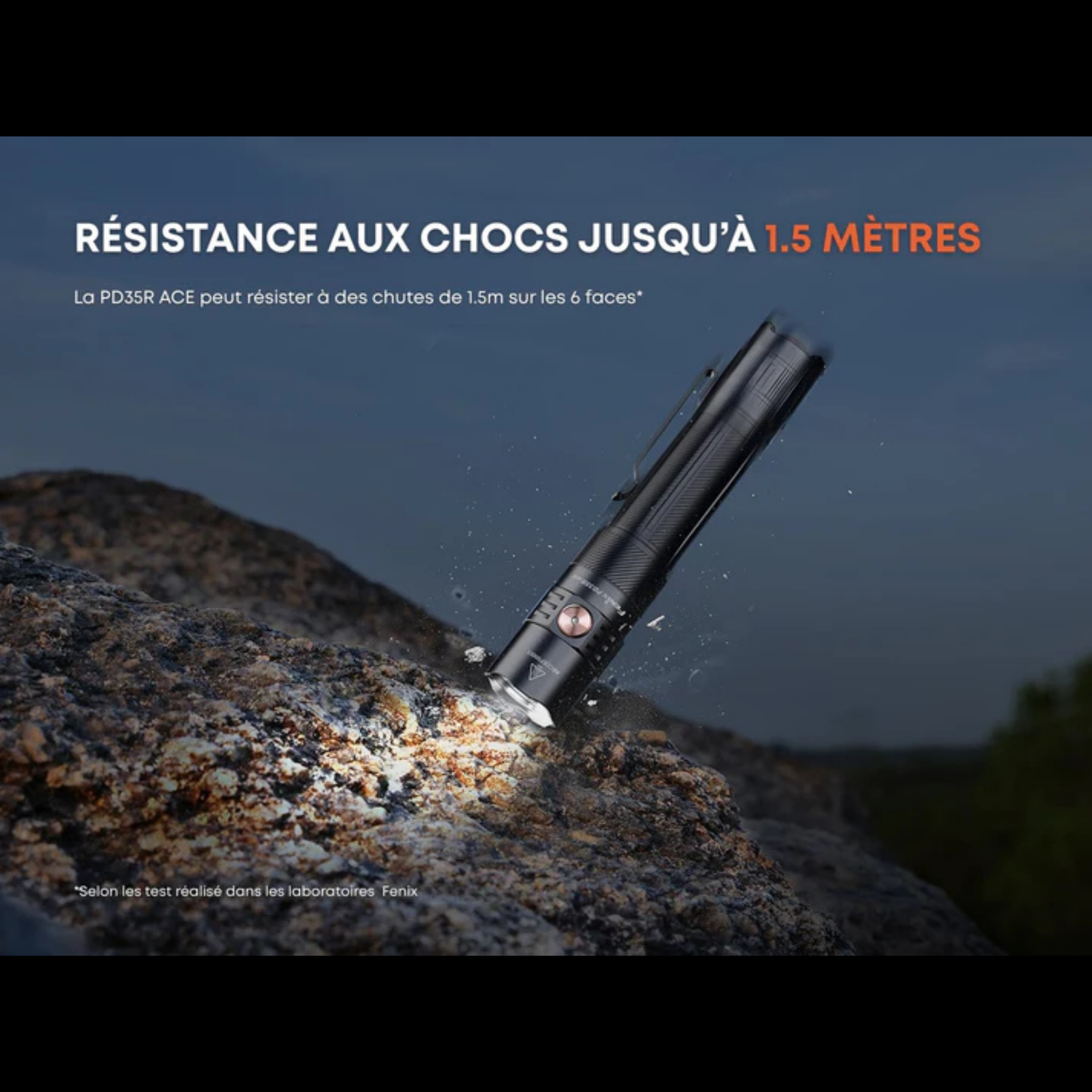 Lampe tactique FENIX PD35R ACE – 2000 lumens rechargeable FENIX