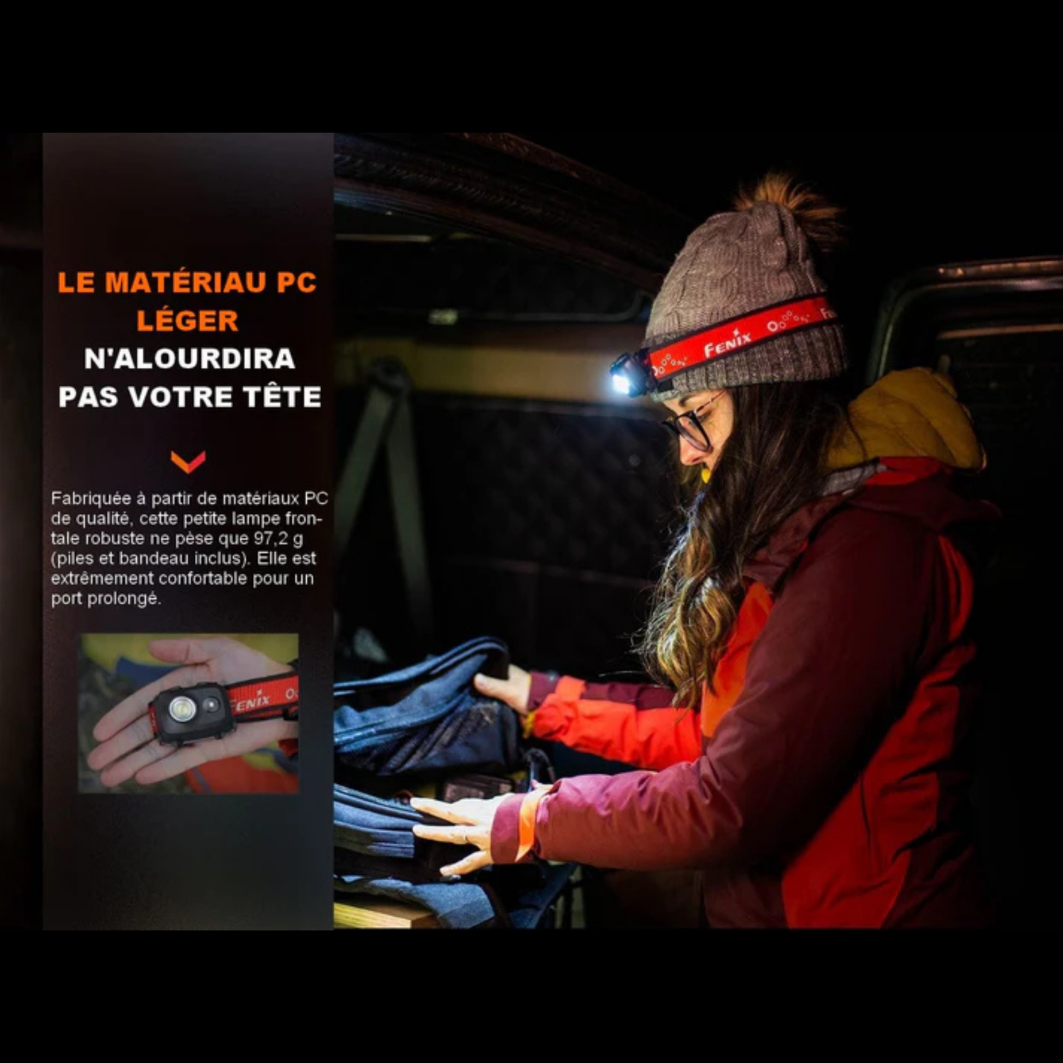 Lampe frontale FENIX HL16 – 450 lumens FENIX