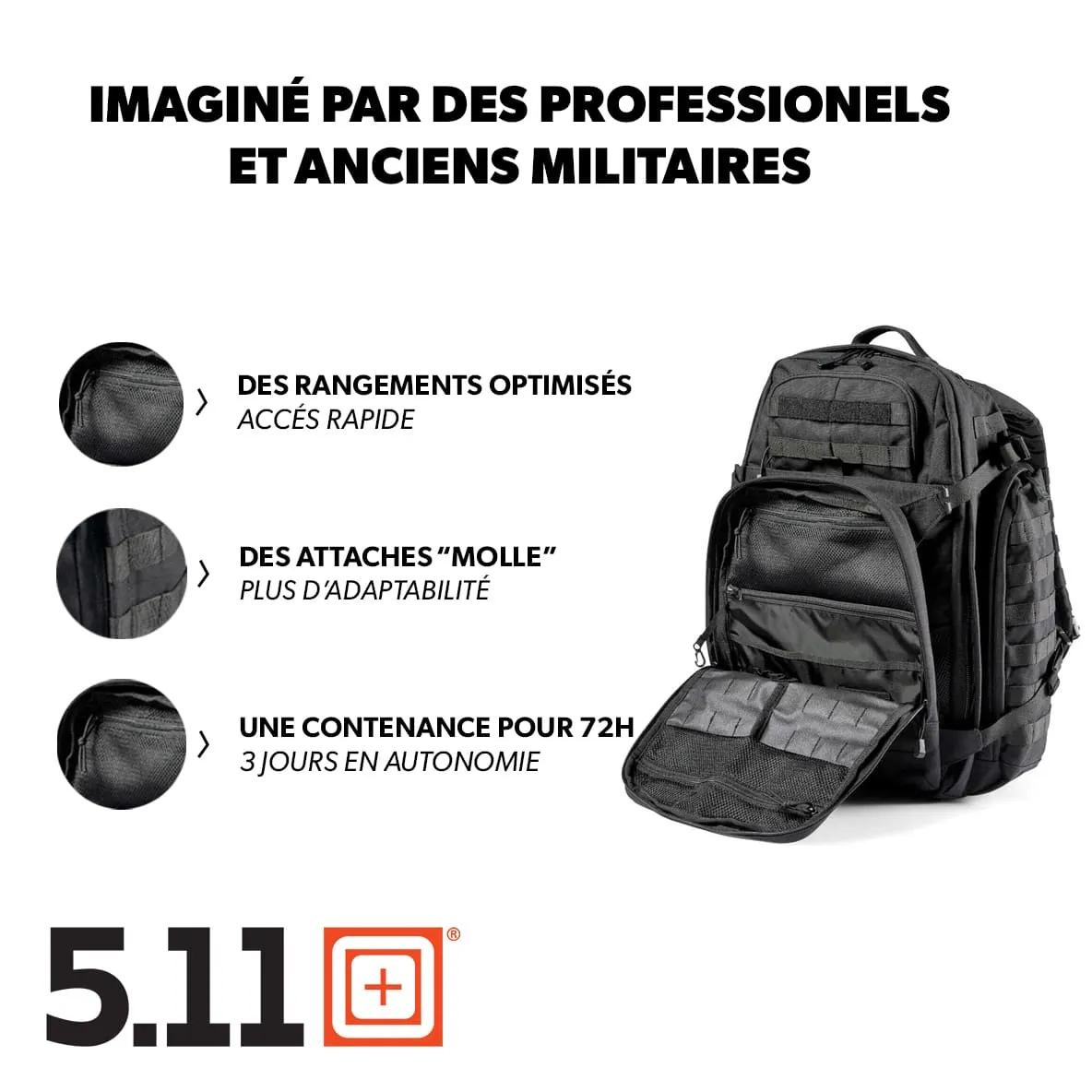 Sac à Dos 5.11 RUSH 72 2.0 – 55 L 5.11 Tactical
