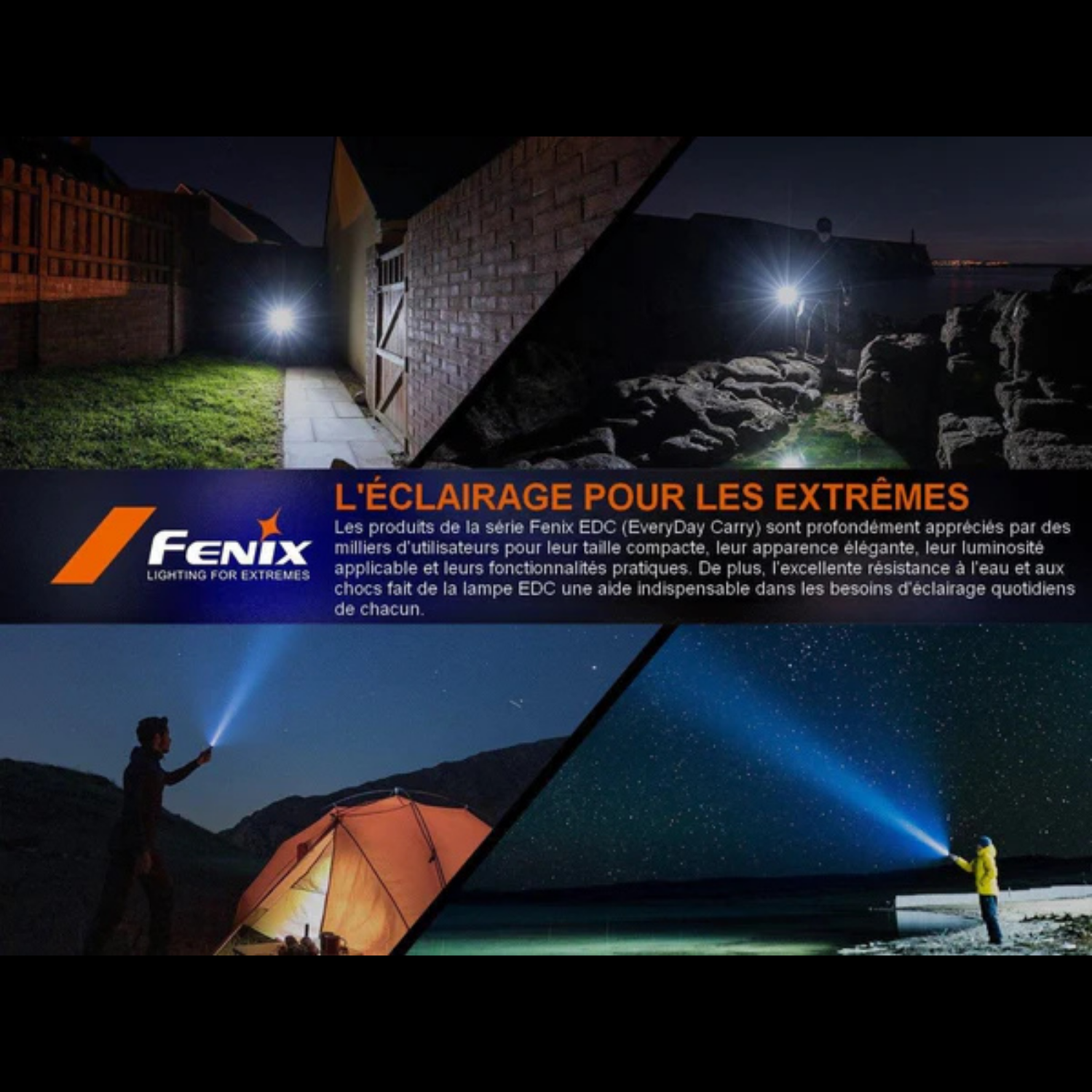 Lampe EDC FENIX E18R V2.0 – 1200 lumens rechargeable FENIX