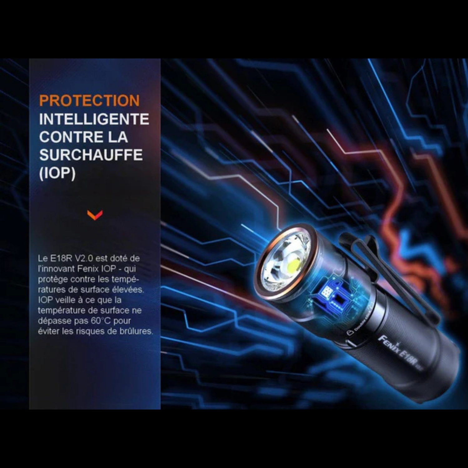 Lampe EDC FENIX E18R V2.0 – 1200 lumens rechargeable FENIX