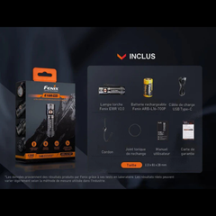 Lampe EDC FENIX E18R V2.0 – 1200 lumens rechargeable FENIX
