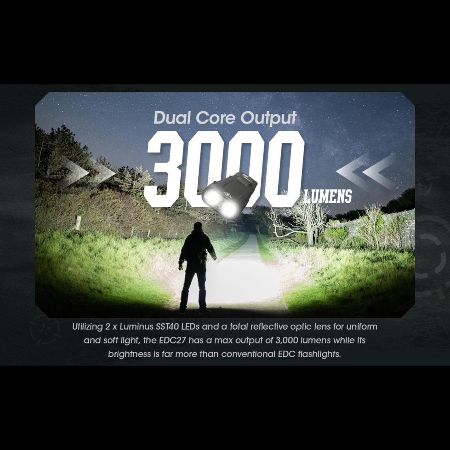 Lampe EDC27 NITECORE – 3000lumens NITECORE