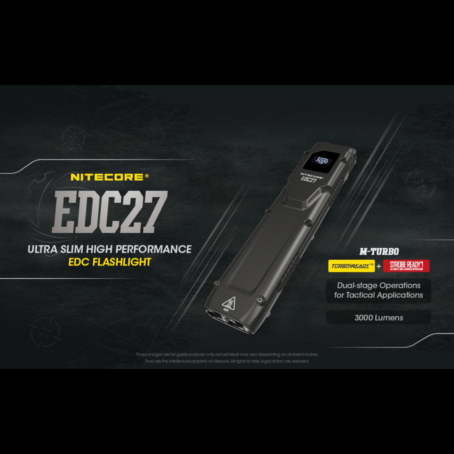 Lampe EDC27 NITECORE – 3000lumens NITECORE