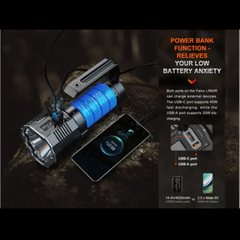 Lampe de recherche FENIX LR60R – 21 000 lumens rechargeable FENIX