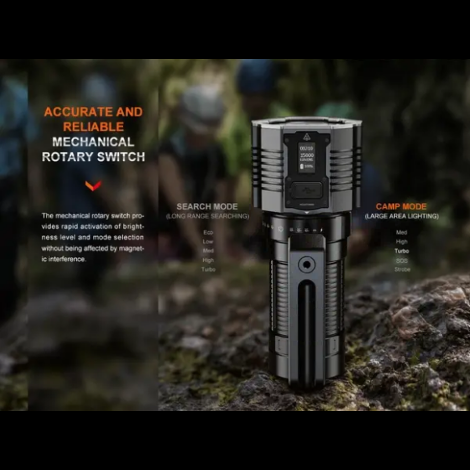 Lampe de recherche FENIX LR60R – 21 000 lumens rechargeable FENIX