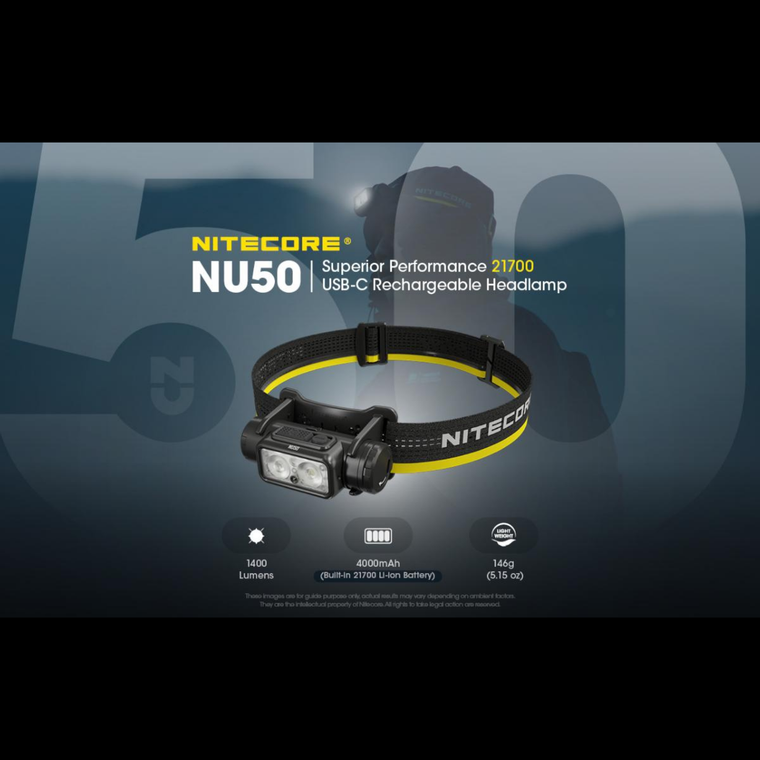 Lampe frontale NITECORE NU50 – 1400 lumens FENIX