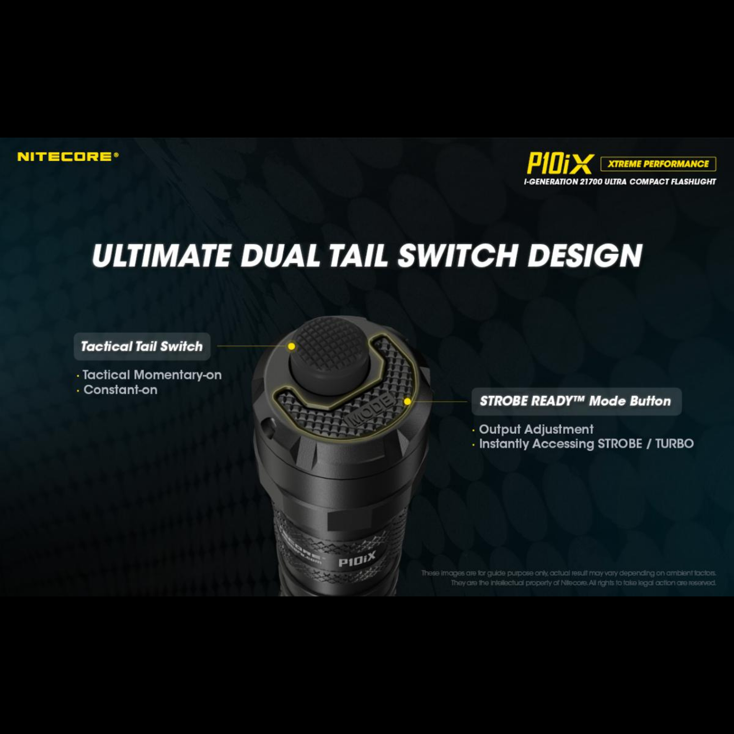 Lampe tactique NITECORE P10iX – 4000 lumens NITECORE